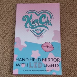 NIB Kim Chi Hand Held Mirror with LED Lights
